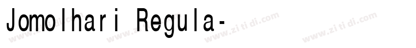 Jomolhari Regula字体转换 Jomolhari Regula字体转换